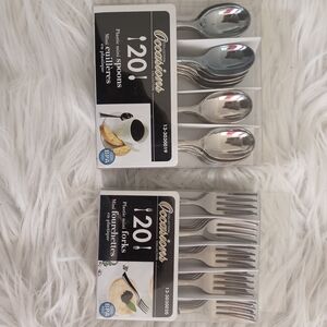 Occasion Premium Silver Spoon and Fork Set